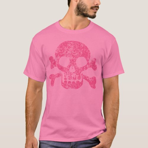 Worn Out Skull and Crossbones T_Shirt