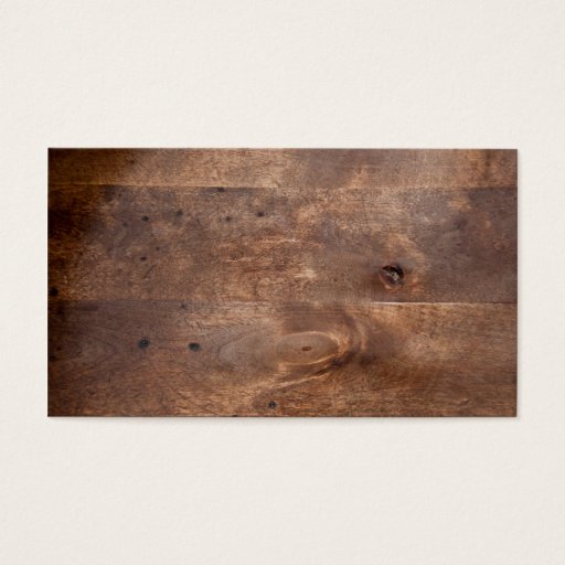 Customizable Worn pine board business cards