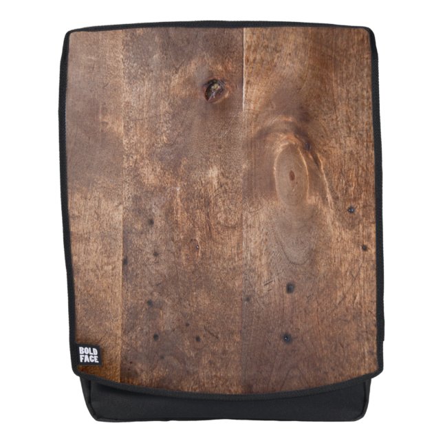 Worn pine board backpack (Front)