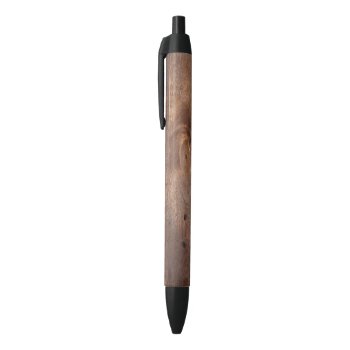 Worn Pine Board Black Ink Pen by hildurbjorg at Zazzle