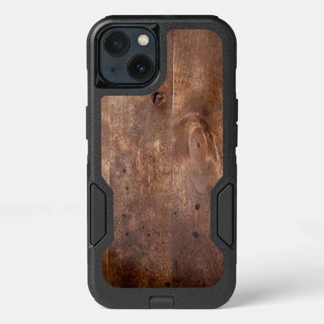 Worn pine board otterbox iPhone case (Back)