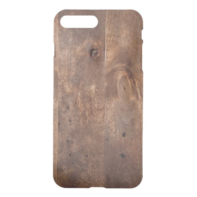 Worn pine board uncommon iPhone case (Back)