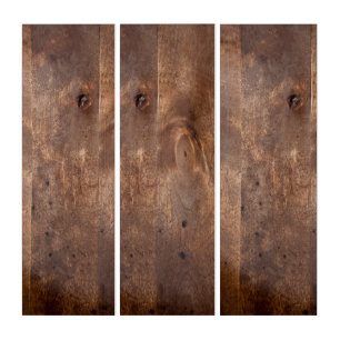 Worn pine boards triptych