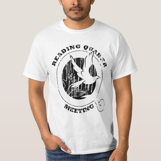 Worn Reading Quaker Meeting T-Shirt (Front)