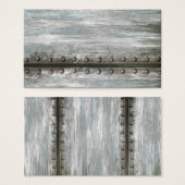 Worn Riveted Metal Grunge Textured (Front & Back)