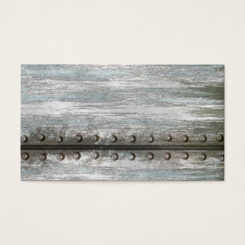 Worn Riveted Metal Grunge Textured Business Card Templates