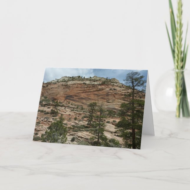 Worn Rock Walls in Zion National Park Card (Front)