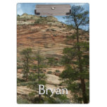 Worn Rock Walls in Zion National Park Clipboard