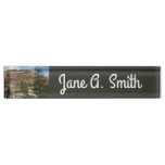 Worn Rock Walls in Zion National Park Desk Name Plate