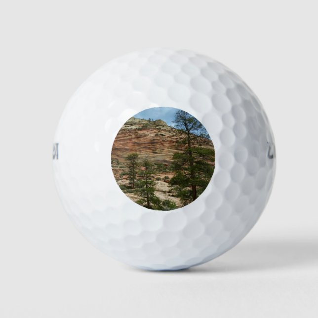Worn Rock Walls in Zion National Park Golf Balls (Front)
