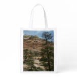 Worn Rock Walls in Zion National Park Grocery Bag