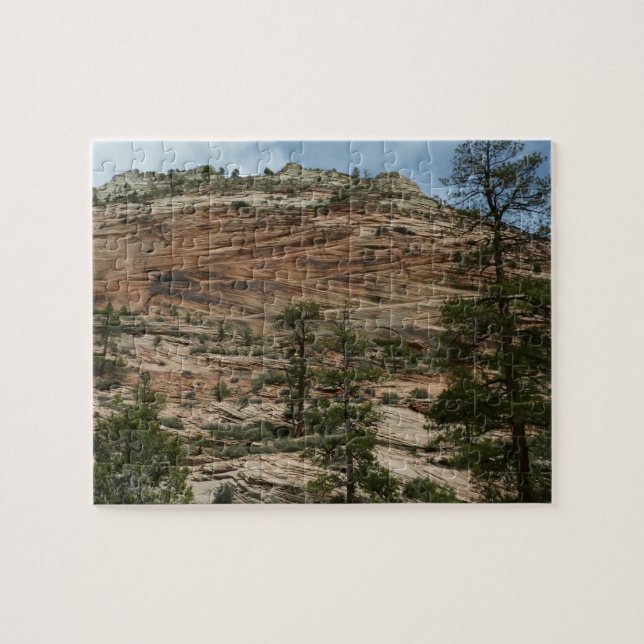 Worn Rock Walls in Zion National Park Jigsaw Puzzle (Horizontal)