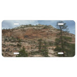 Worn Rock Walls in Zion National Park License Plate