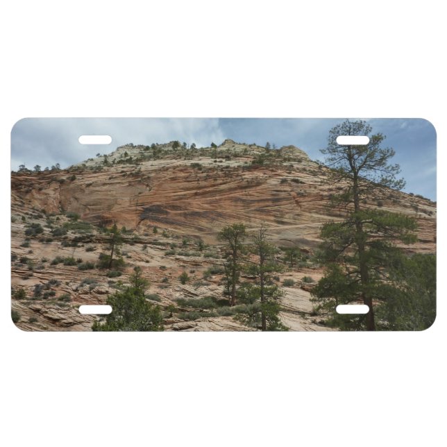 Worn Rock Walls in Zion National Park License Plate (Front)