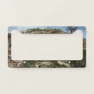 Worn Rock Walls in Zion National Park License Plate Frame