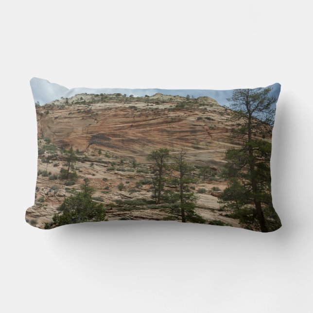Worn Rock Walls in Zion National Park Lumbar Pillow (Front)
