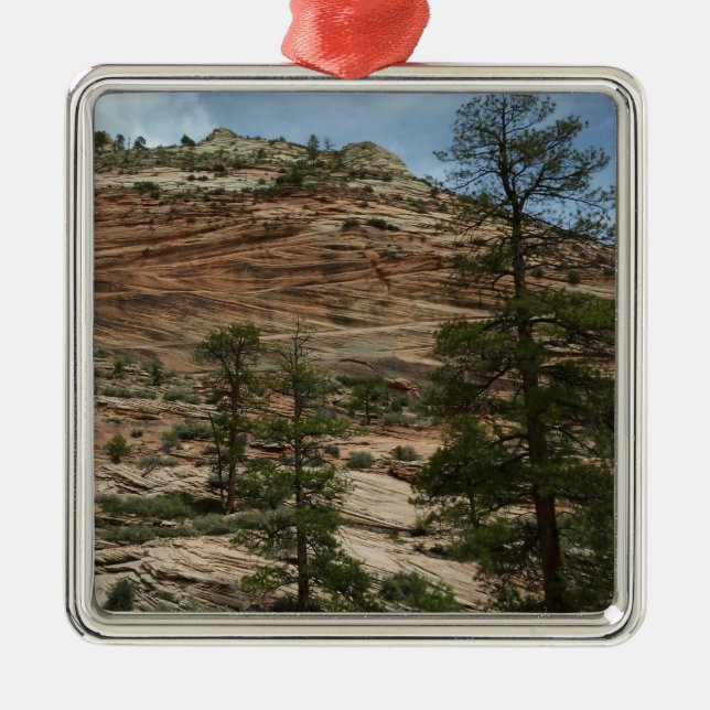 Worn Rock Walls in Zion National Park Metal Ornament (Front)