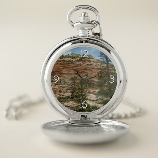 Worn Rock Walls in Zion National Park Pocket Watch (Inside)