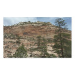 Worn Rock Walls in Zion National Park Rectangular Sticker
