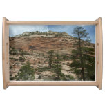 Worn Rock Walls in Zion National Park Serving Tray