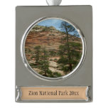 Worn Rock Walls in Zion National Park Silver Plated Banner Ornament