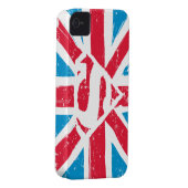 Worn S-Shield Over Flag Case-Mate iPhone Case (Back/Right)