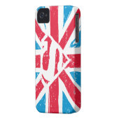 Worn S-Shield Over Flag Case-Mate iPhone Case (Back Left)