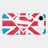 Worn S-Shield Over Flag Case-Mate iPhone Case (Back (Horizontal))