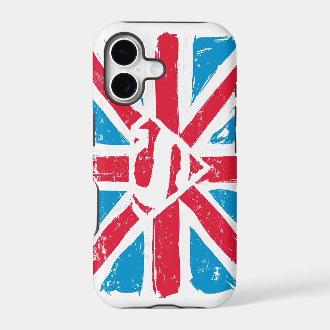 Worn S-Shield Over Flag Iphone Case (Back)