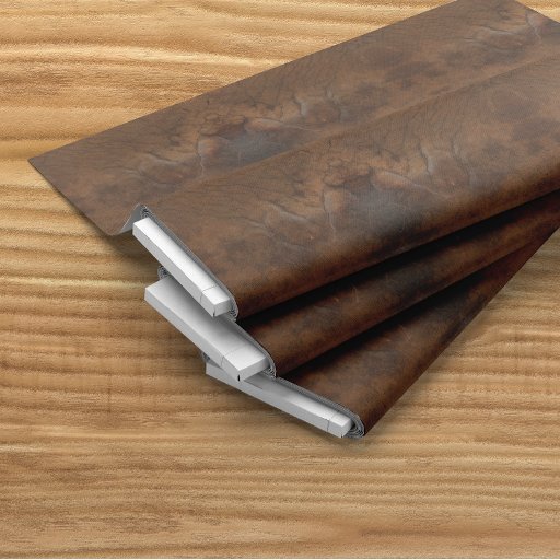 Worn Saddle Faux Leather Fabric