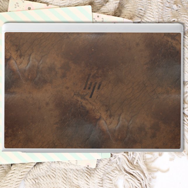 Worn Saddle Faux Leather HP Laptop Skin (Creator Uploaded)