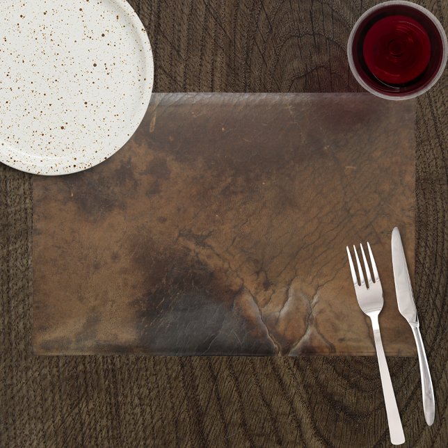 Worn Saddle Faux Leather Placemat (Creator Uploaded)