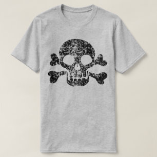 Worn Skull and Crossbones T-Shirt