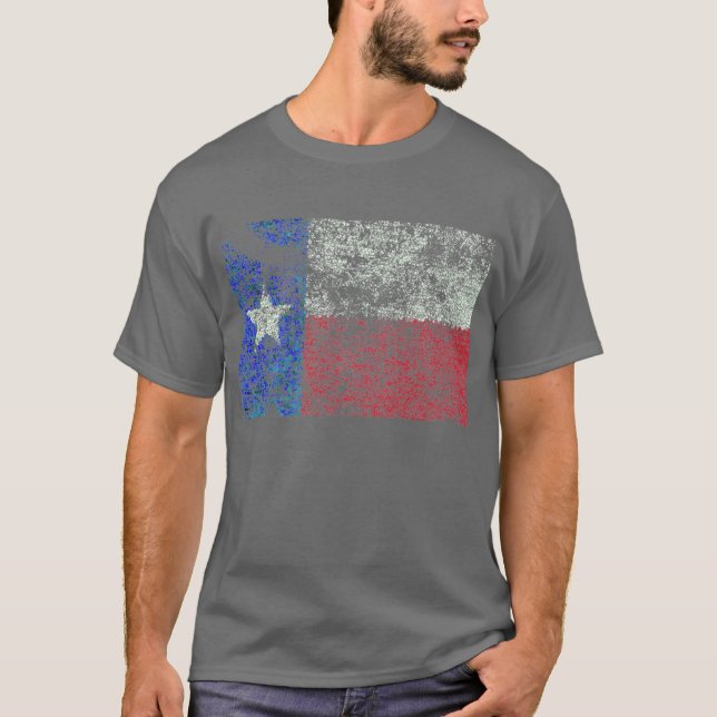 Worn Texas Flag T-Shirt (Front)