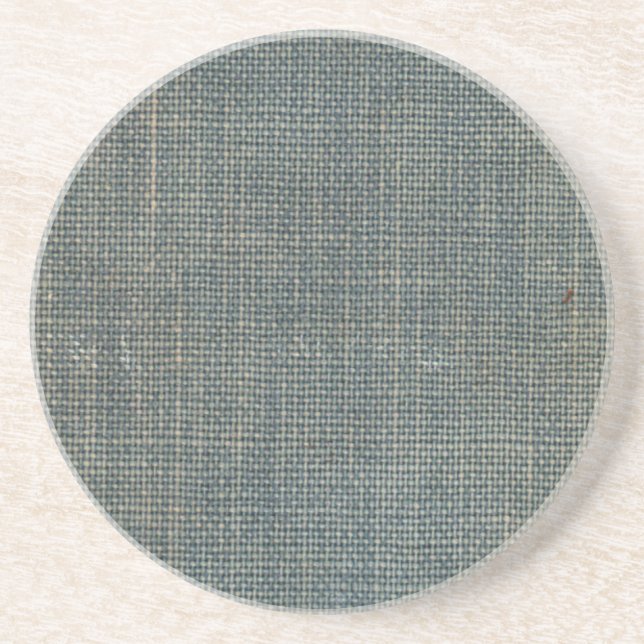 Worn Vintage Cloth Book Cover Sandstone Coaster (Front)