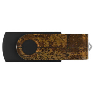 Worn Wood Panel Flash Drive