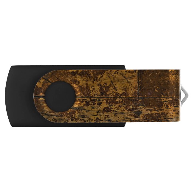 Worn Wood Panel Flash Drive (Front)