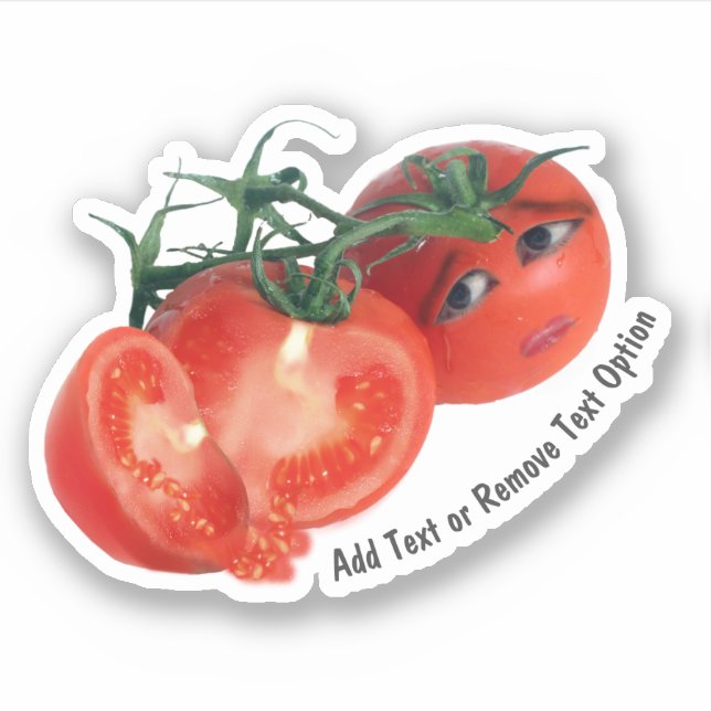 Worried Cherry Tomato Sticker (Front)