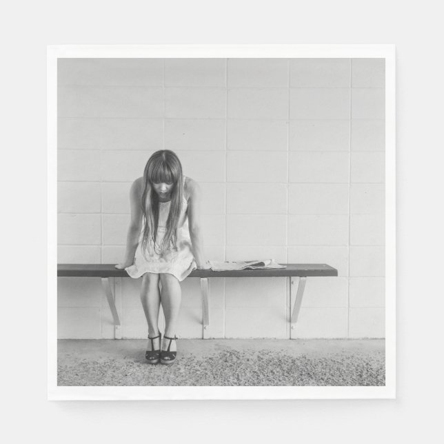 Worried Girl Napkins (Front)