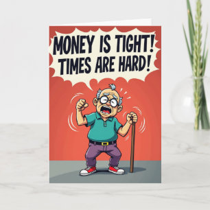 Worried Grandfather Birthday Card