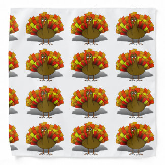 Worried Thanksgiving Turkey Bandana