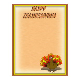Worried Thanksgiving Turkey Flyer