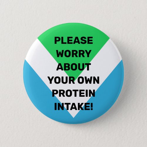Worry about your own protein intake vegetarians Button