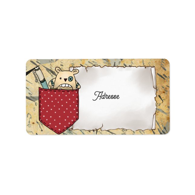 Worry Eater Pocket Label (Front)