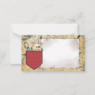 Worry Eater Pocket Note Card