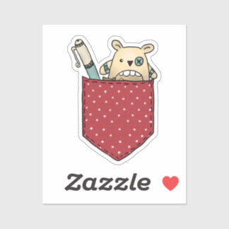 Worry Eater Pocket Sticker