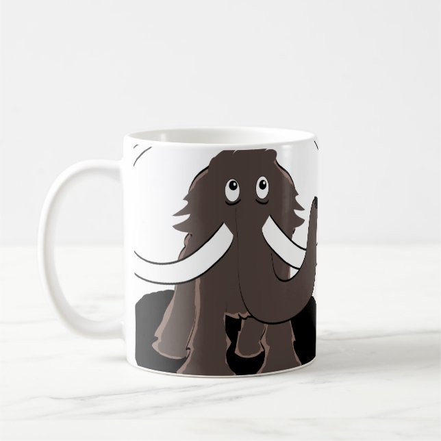 Worry Mammoth Coffee Mug (Left)