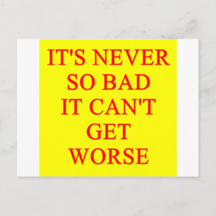 WORSE POSTCARD
