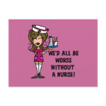 Worse Without a Nurse Postcard