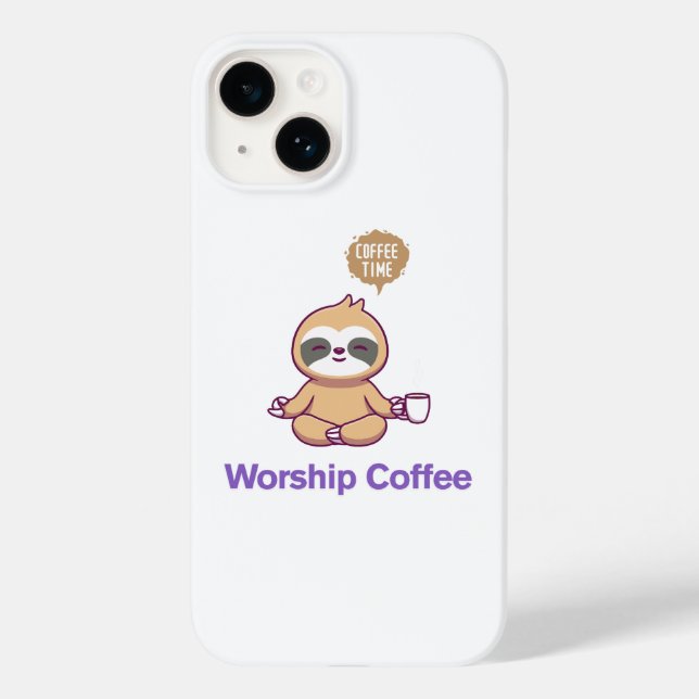 Worship Coffee - Iphone 14 Cover (Back)
